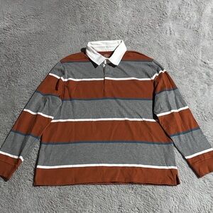 St. John's Bay Multicolor Striped Polo